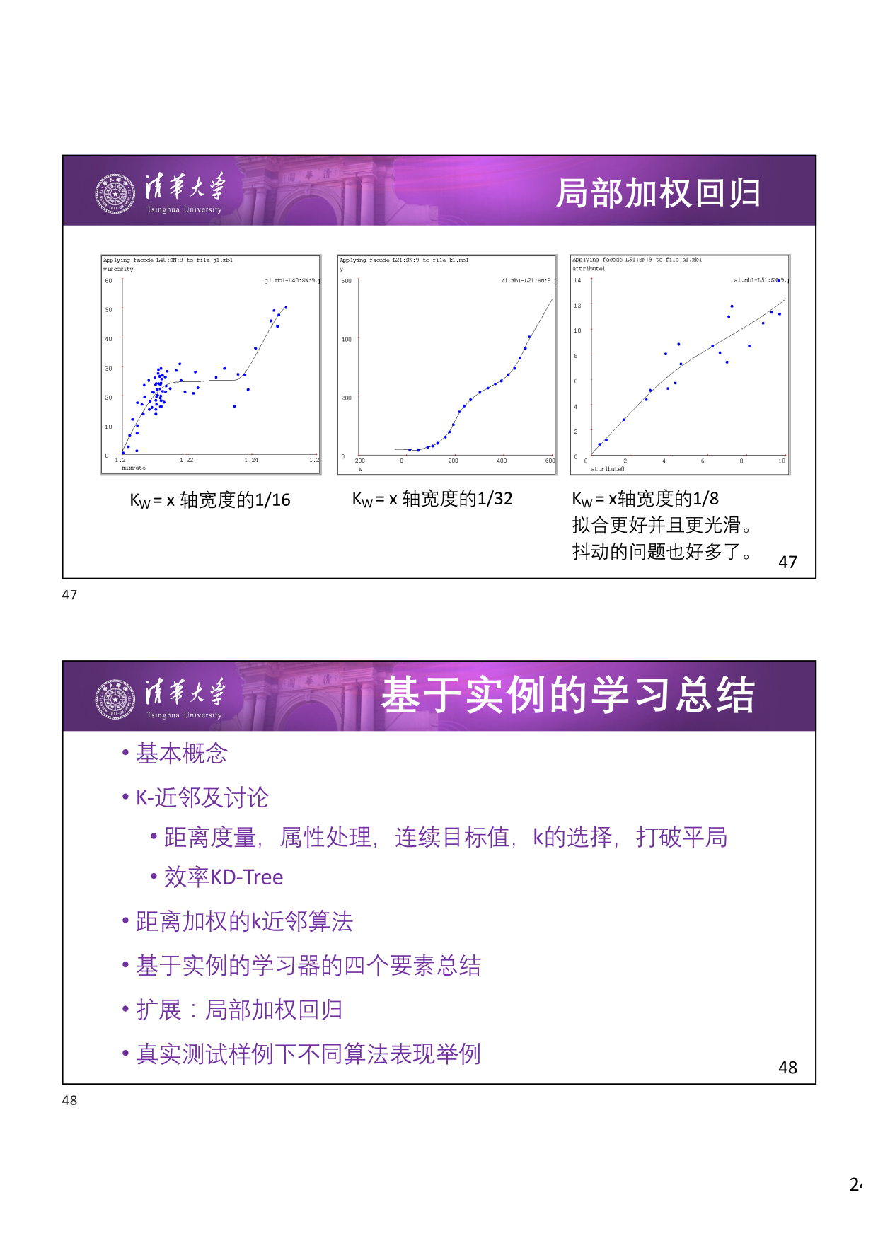 局部加权回归对比