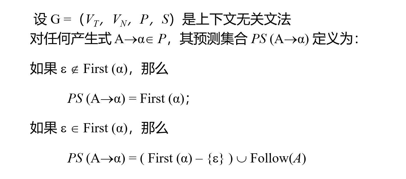 预测集合