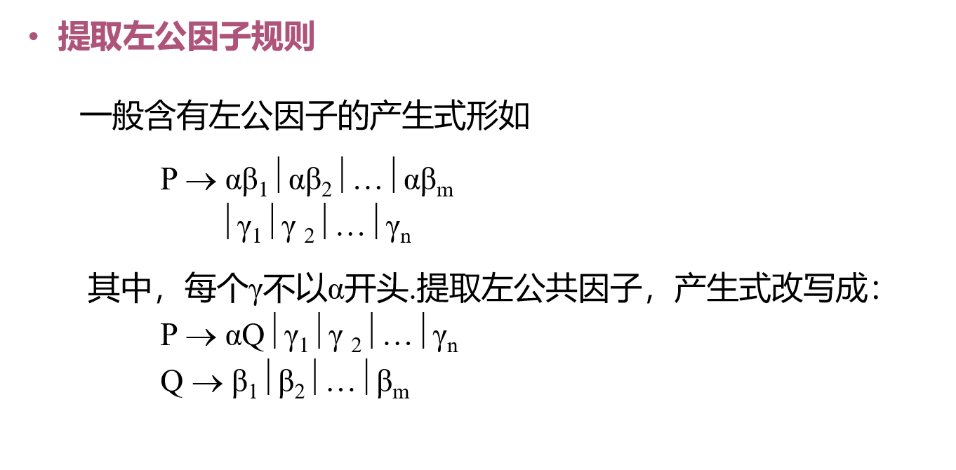 提取左公因子